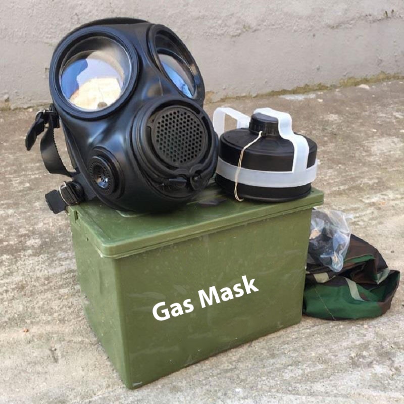 Gas Mask Five Piece Set