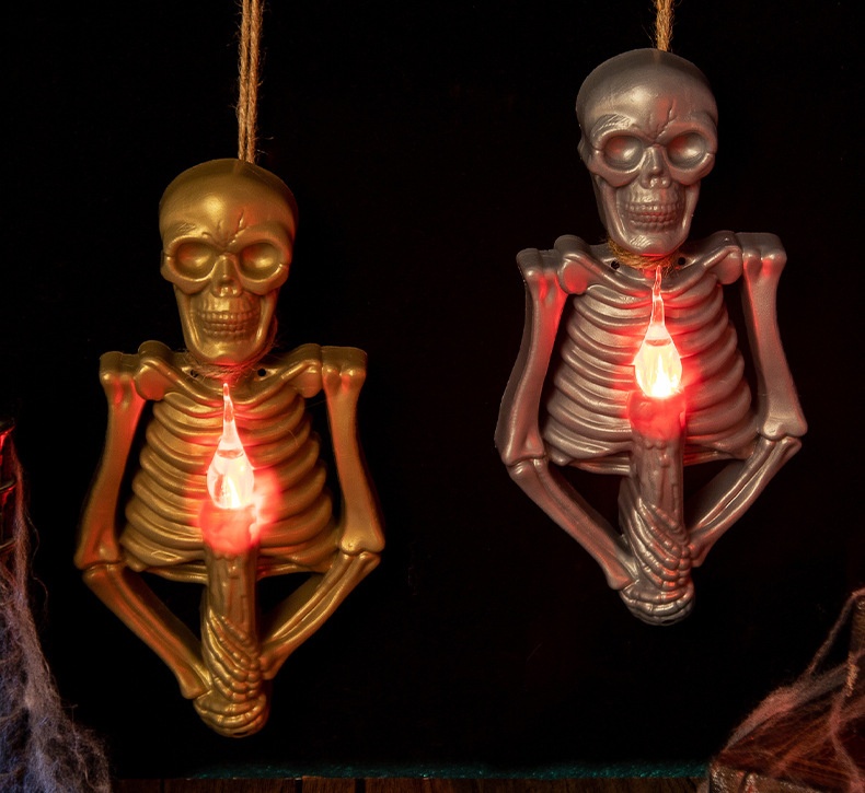 Title 5, Halloween Decorative Skull Lamp LED Luminous Sk...