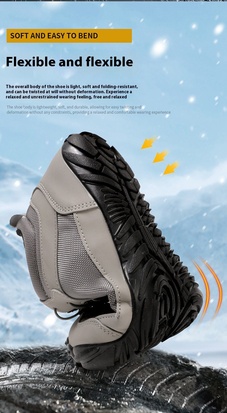 Title 3, Fleece-lined Waterproof Snow Boots Couple High-...