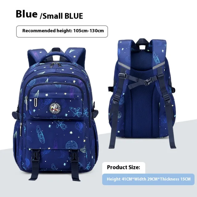 Primary School Student Starry Sky Leisure Schoolbag Junior High School Student Backpack Navy - Shop at LoveMi