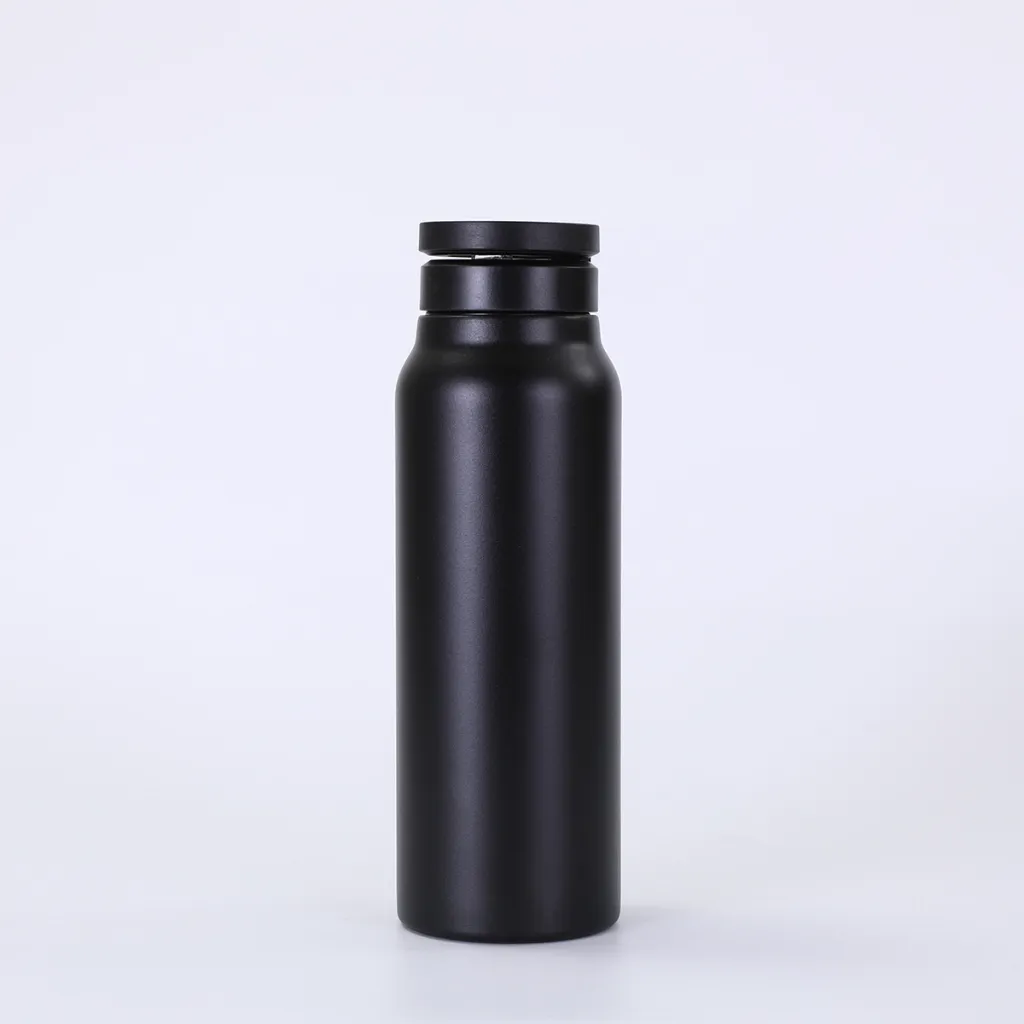 304 Stainless Steel Vacuum Cup Creative Magnetic Water Cup - Black