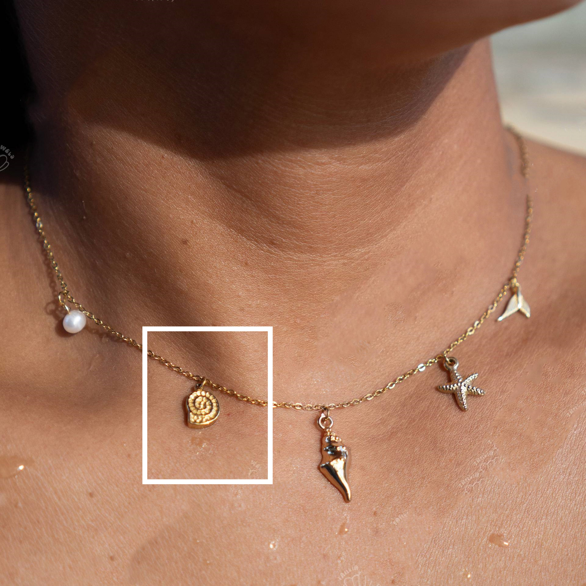 Flat Conch Individual Pendant
