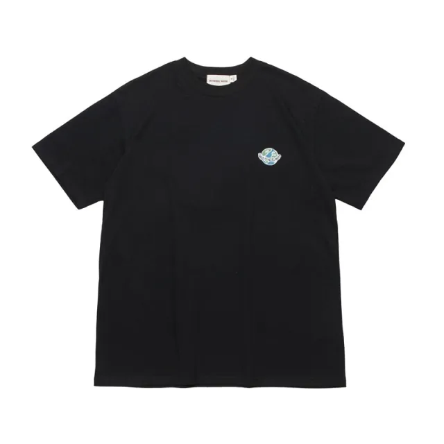Couple T shirt Loose Short Sleeve Top Black - Shop at LoveMi