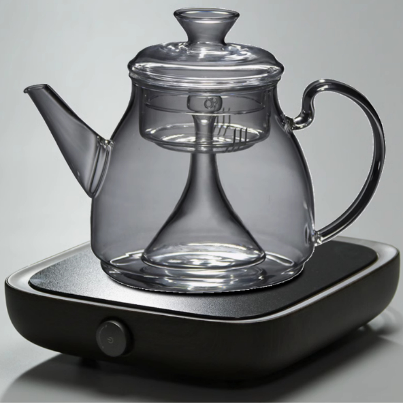Title 10, Grote stoomglazen theepot, perfect voor het zet...