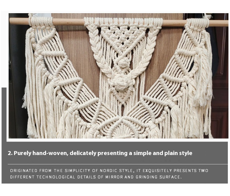 Title 3, Hand-woven Tapestry Tassel Wall Decoration