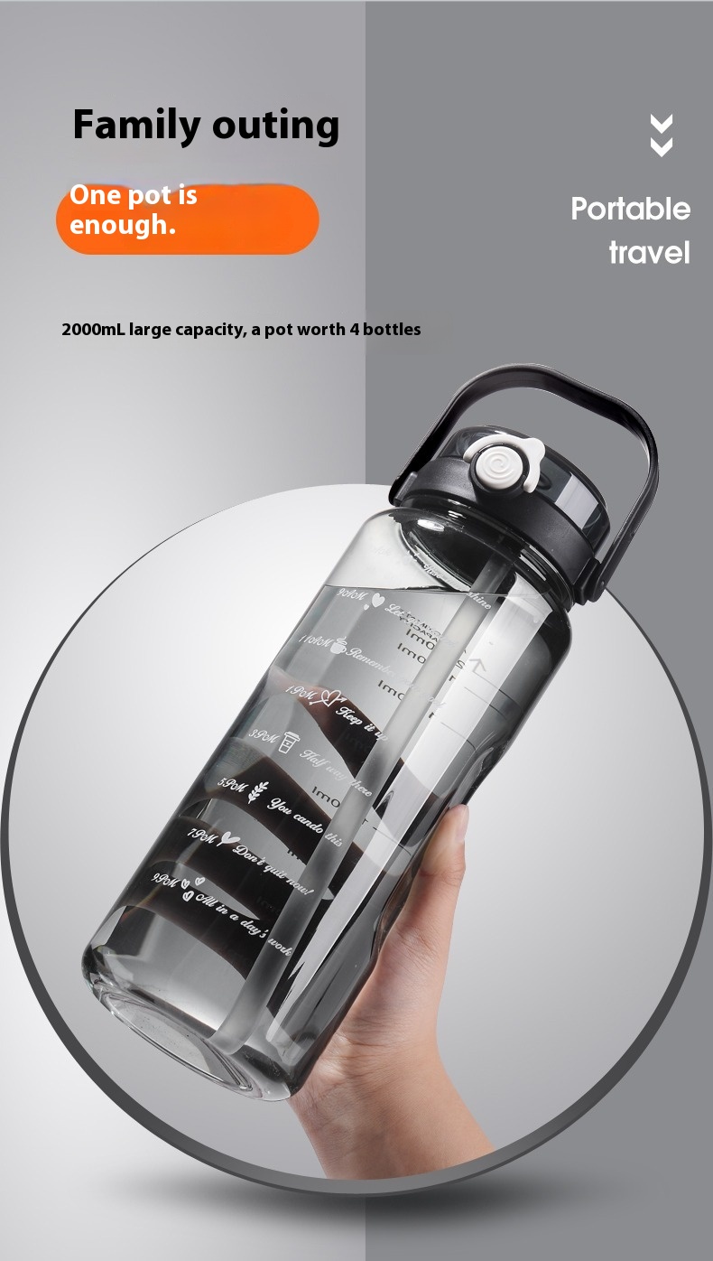 Title 3, Large Capacity Double Drink Sports Bottle Food ...