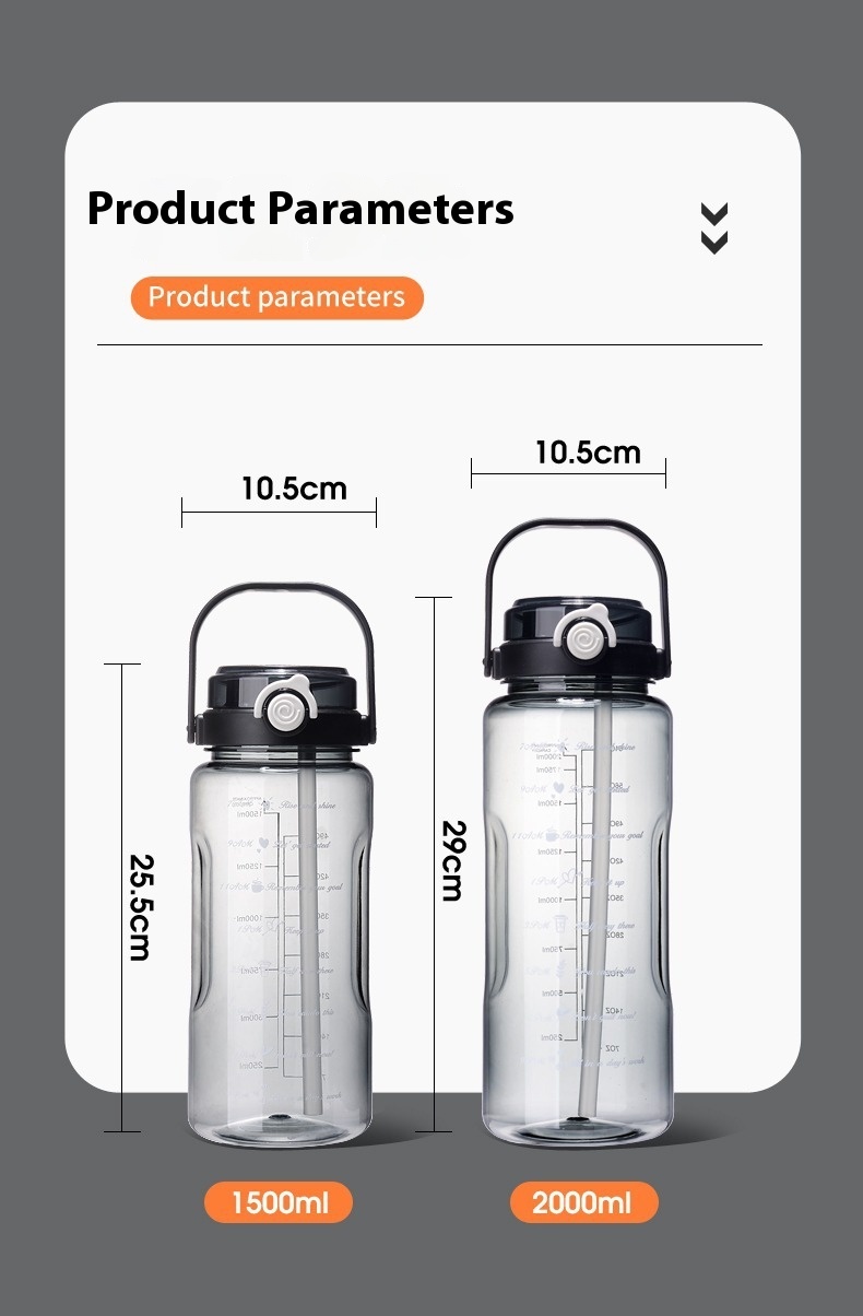 Title 11, Large Capacity Double Drink Sports Bottle Food ...