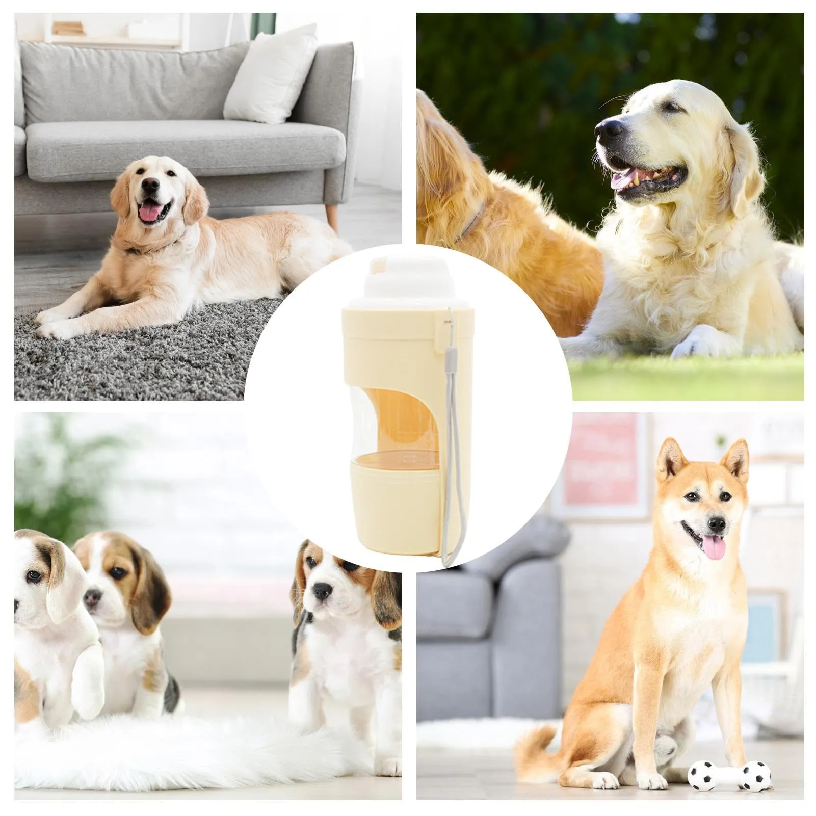 2 In 1 Travel Dog Water Bottle Pet Water Dispenser Feeder Drinking Feeder Dog Outing Water Feeder Pets Outdoor Portable Cup Pet Products – image 7