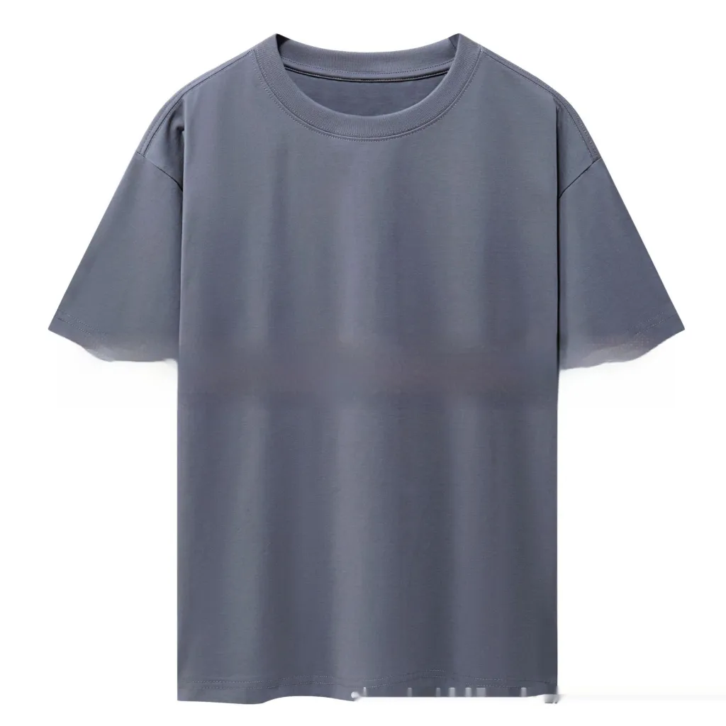 Loose Bottoming Mid-length Short Sleeve Women's Summer Wear - Dark Gray