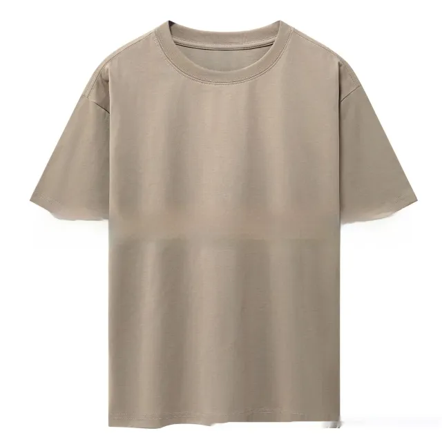 Loose Bottoming Mid length Short Sleeve Women's Summer Wear Brown - Shop at LoveMi