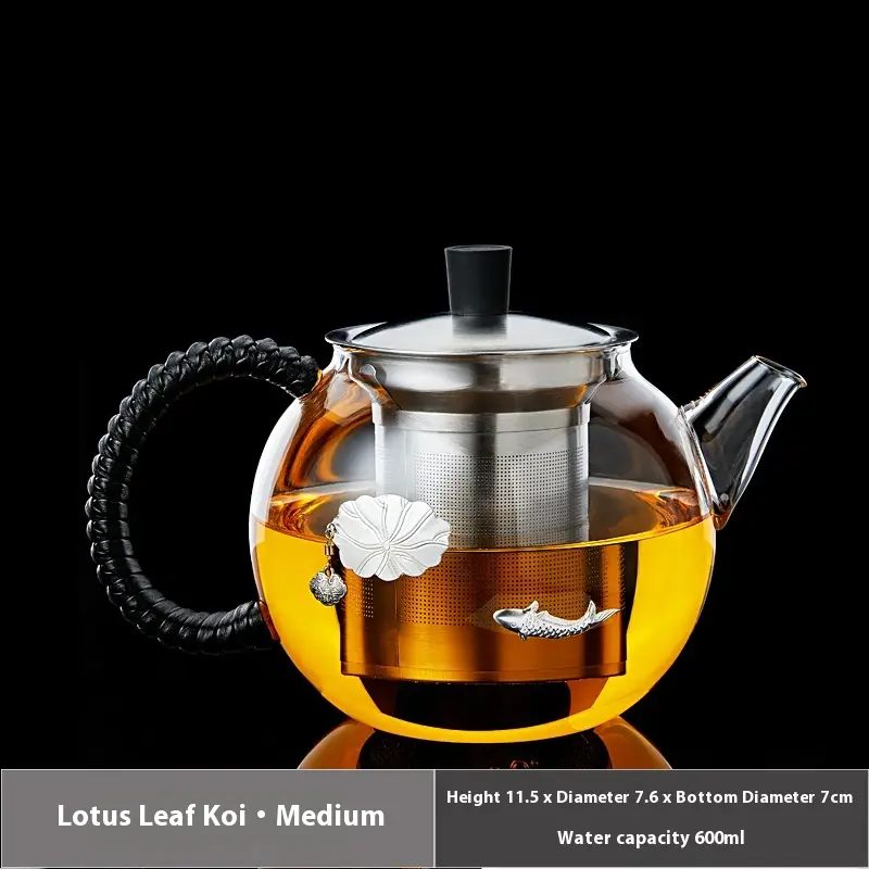 Teapot Glass Tea Set Thick And High Temperature Resistant