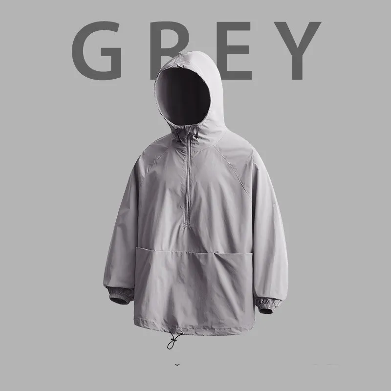 Lightweight Three-proof Technology Sun-protective Clothing Skin Clothing Outdoor - Gray Top