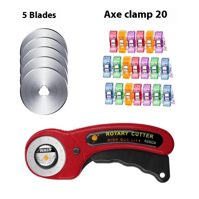 5 Pieces Wheel Knife Axe Clip