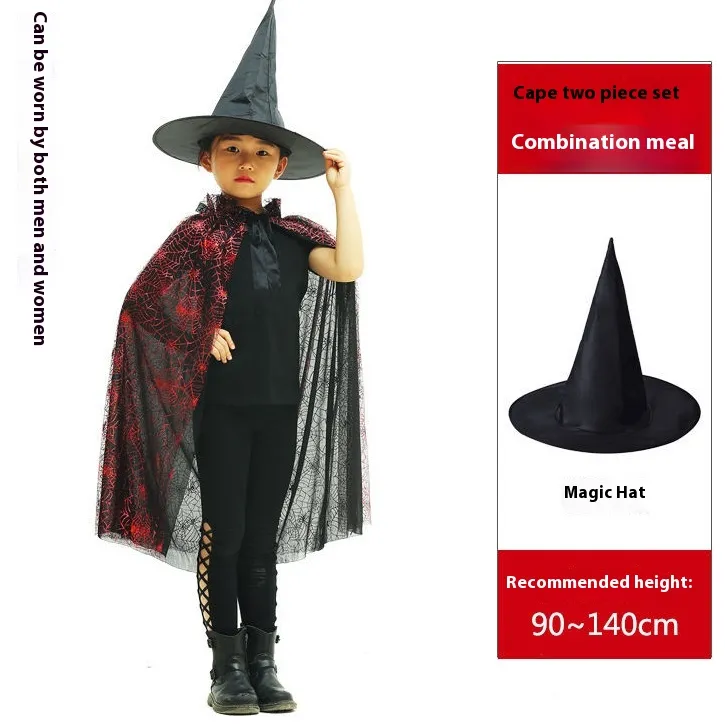Halloween costume woman magic witch party dress - Red