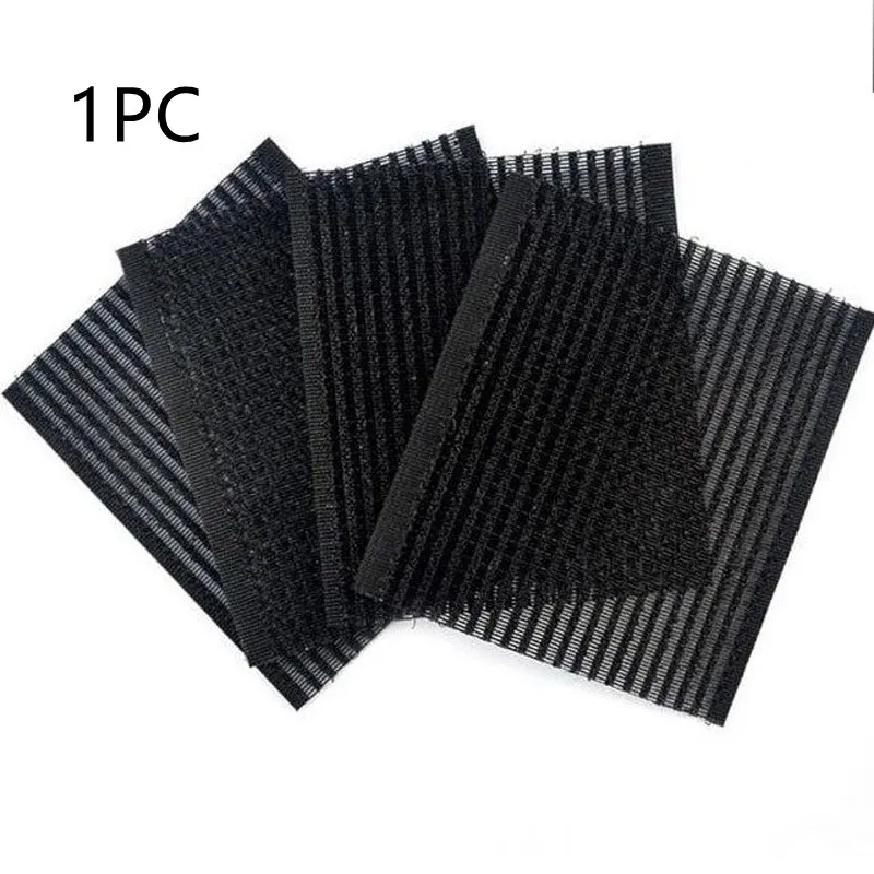 Cropped Hair Fastener Hair Sticker Hook And Loop Fasteners Hair Stick Adult Hair Stick - 6X8Cm Black