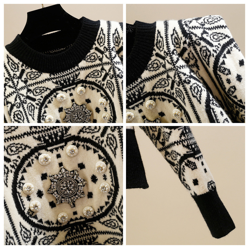 Women's Short Long-sleeved Sweater Casual Top