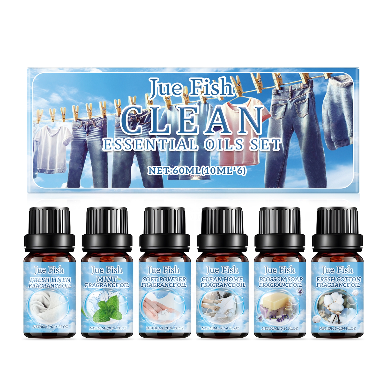 Cleaning essential oil set