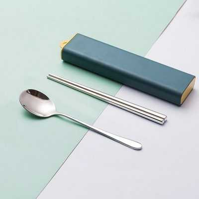 Blue Case Spoon Chopsticks