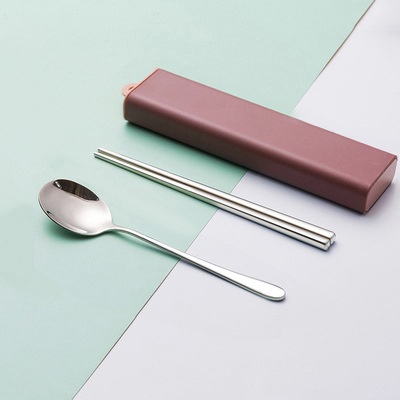 Brown Box Spoon Chopsticks