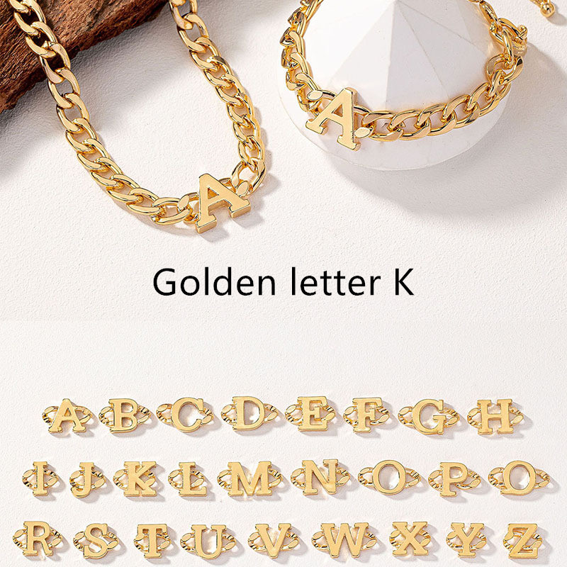 Golden Yellow Letter K