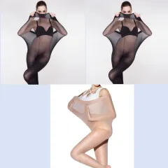 Super Elastic Magical Stockings Women Nylon Pan - Beige - View 1