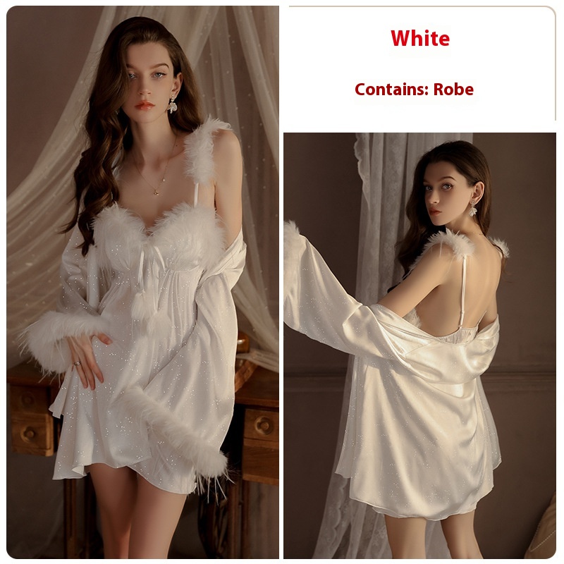 White Outerwear Gown