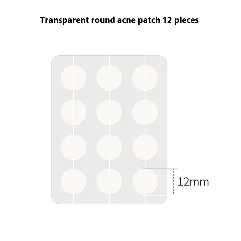 Invisible Repair Pus Absorption Acne Cover Patch Isolation - Transparent Round - View 1