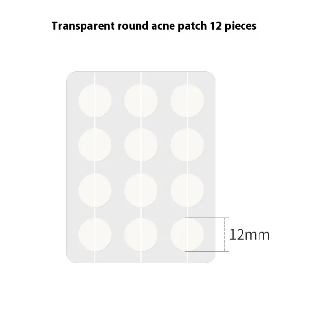 Invisible Repair Pus Absorption Acne Cover Patch Isolation Transparent Round - Shop at LoveMi