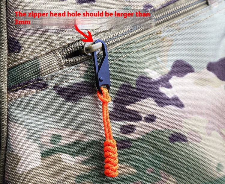 Title 3, Parachute Cord Woven Outdoor Bag Zipper Pull He...