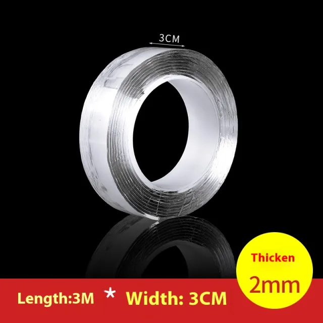 Non marking Nano Magic Tape Non slip Patch Strong Double sided Adhesive Tape 3Cm 3M - Shop at LoveMi