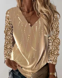 3D Digital Printing Casual Oil Painting Printing Long Sleeved T - Rs22804101-4Xl - View 1