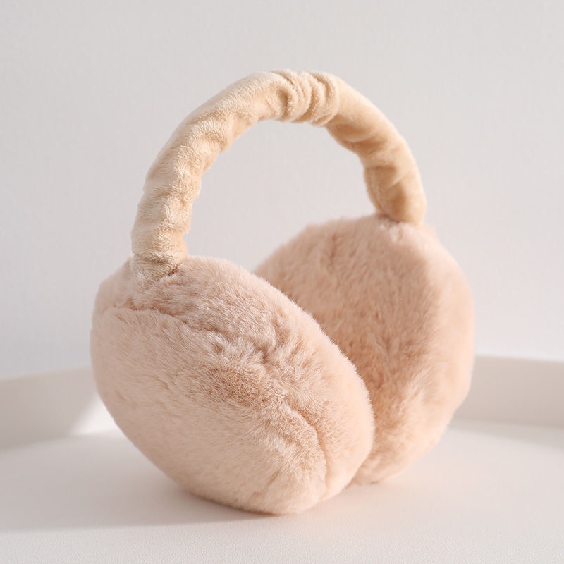 Beige Hamburger Earmuffs