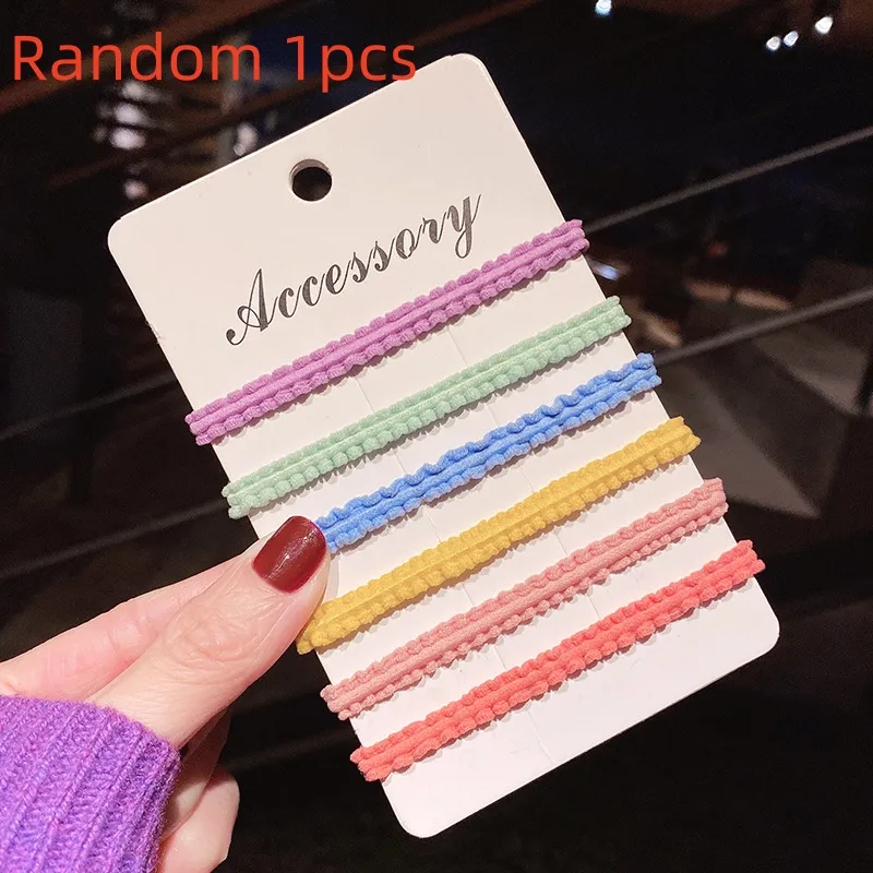 Candy Color High Elastic Basic Hair Ring Head Rope - The Lace Model Comes With 1Pcs