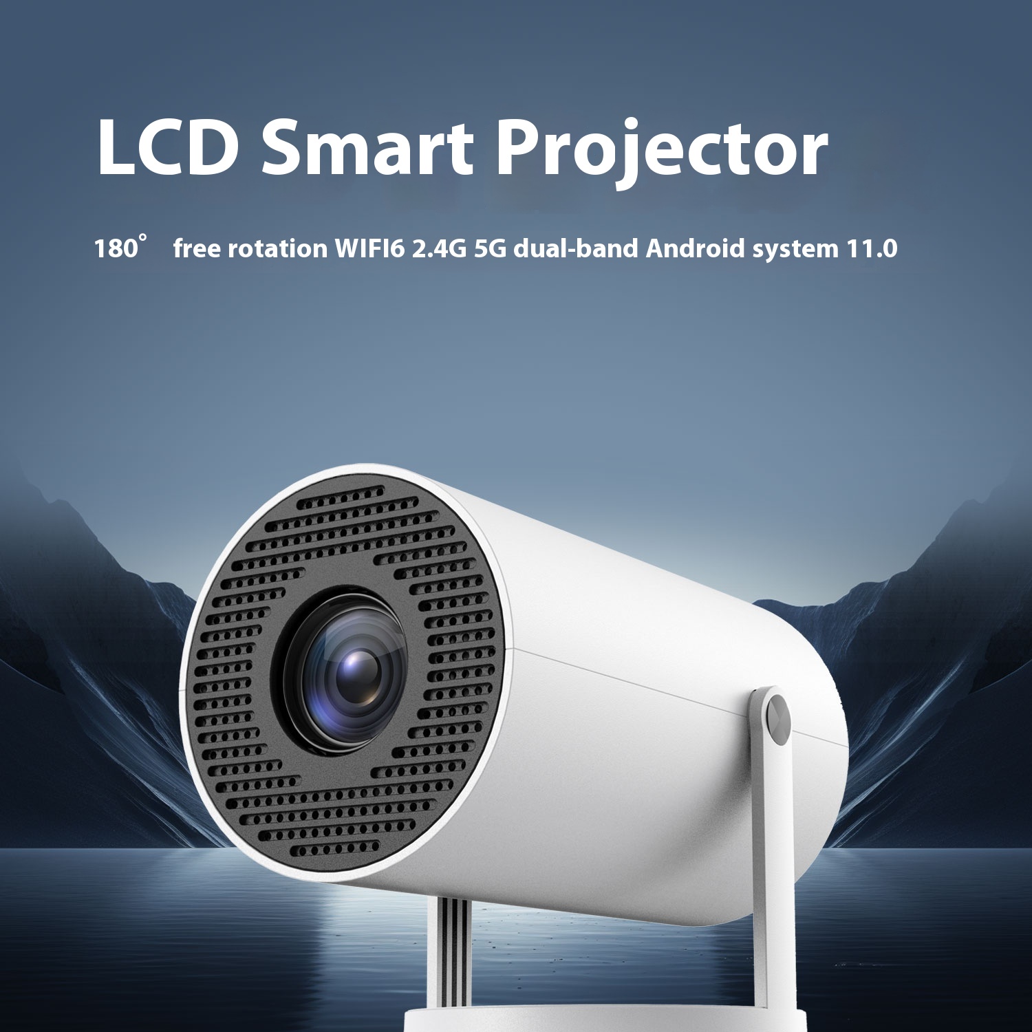 Title 4, Portable Small Straight Projector for Home Use,...