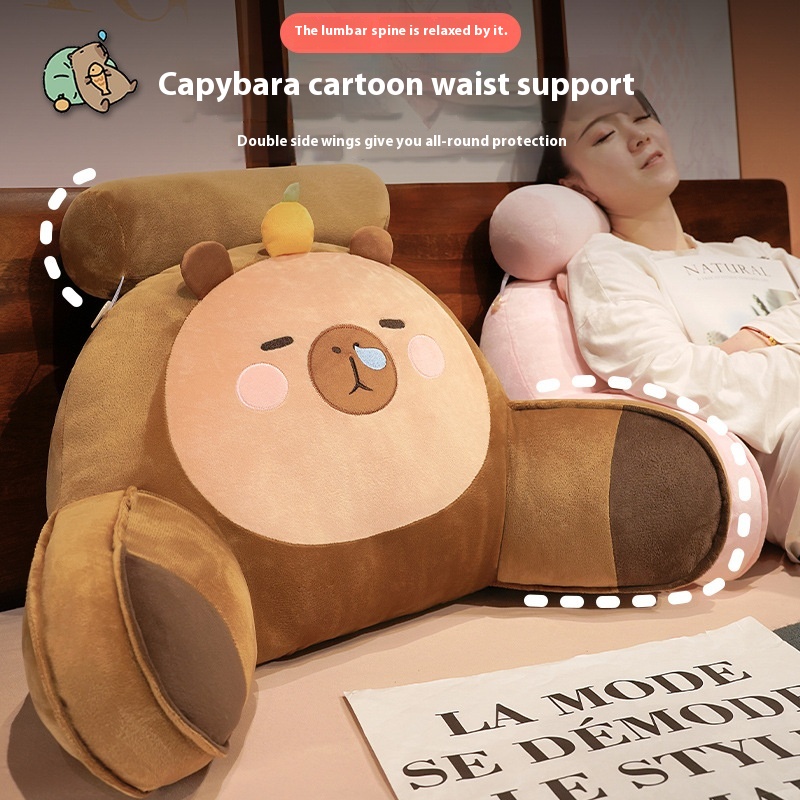 Bedside Cushion Soft Bag Waist Support