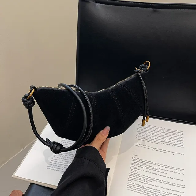 Women's Minimalist Canvas Crossbody Tote Bag Black - Shop at LoveMi