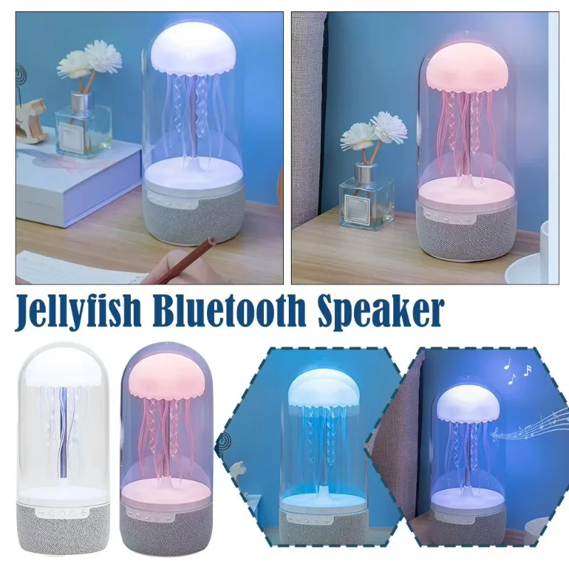 3 in 1 Creative Colorful Jellyfish Lamp Bluetooth-compatible Speaker