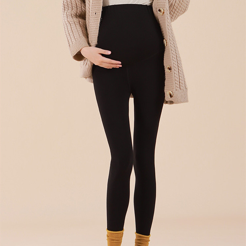 Wool Pregnant Women's Pants Extra Thick Warm With Velvet