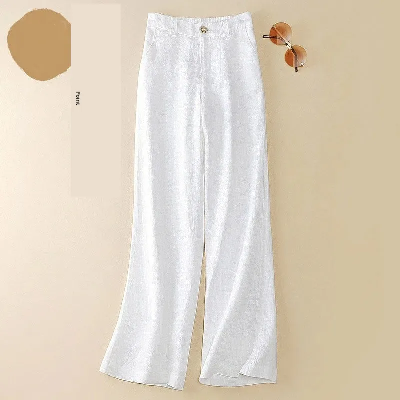 New Loose Slimming Thin Casual Women's Pants - White