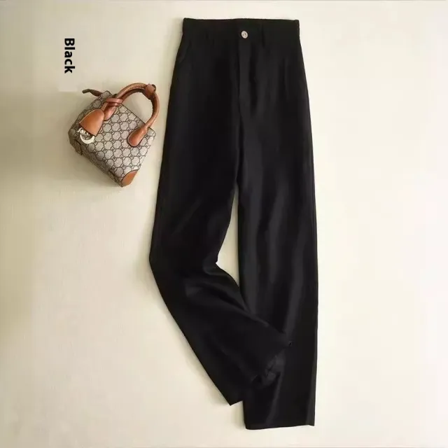 New Loose Slimming Thin Casual Women's Pants Black - Shop at LoveMi