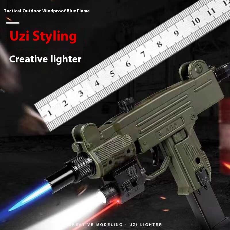 Title 1, Gun Shaped Lighter Uzuzi Inflatable Windproof