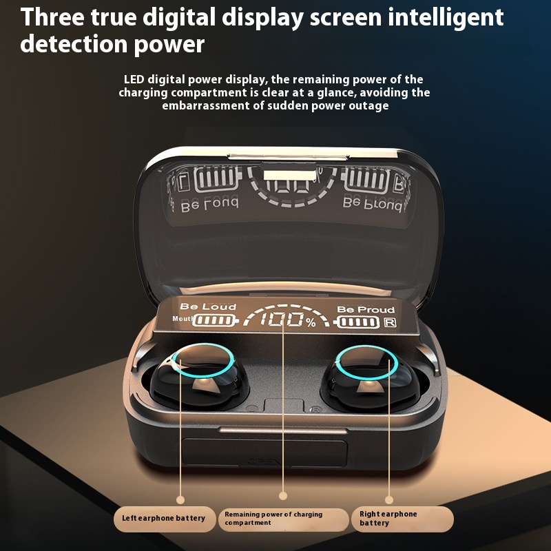 New TWS In-ear 52 Ultra-long Life Battery High Sound Quality Wireless Bluetooth Earphoe