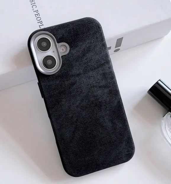 Flannel Magnetic Leather Phone Case