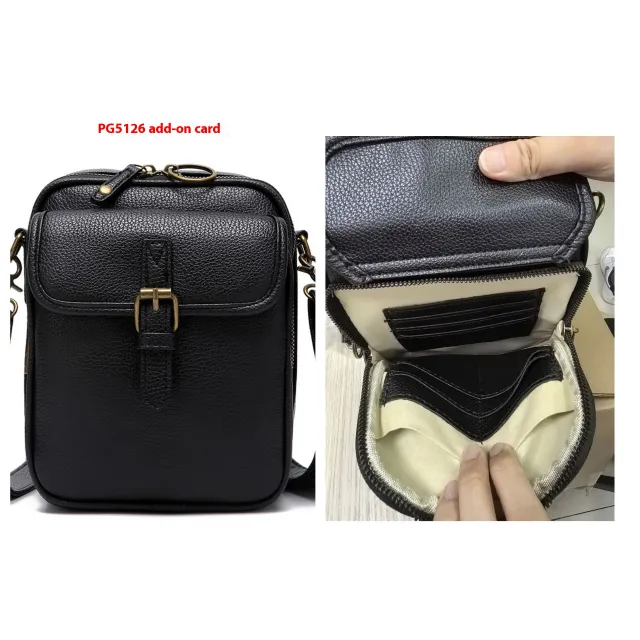 Unisex Vintage Large Capacity Messenger Bag Storage Bag With 10 Card Inserts Casual Backpack Women's Bag Retro Backpack Large Capacity Travel Black - Shop at LoveMi