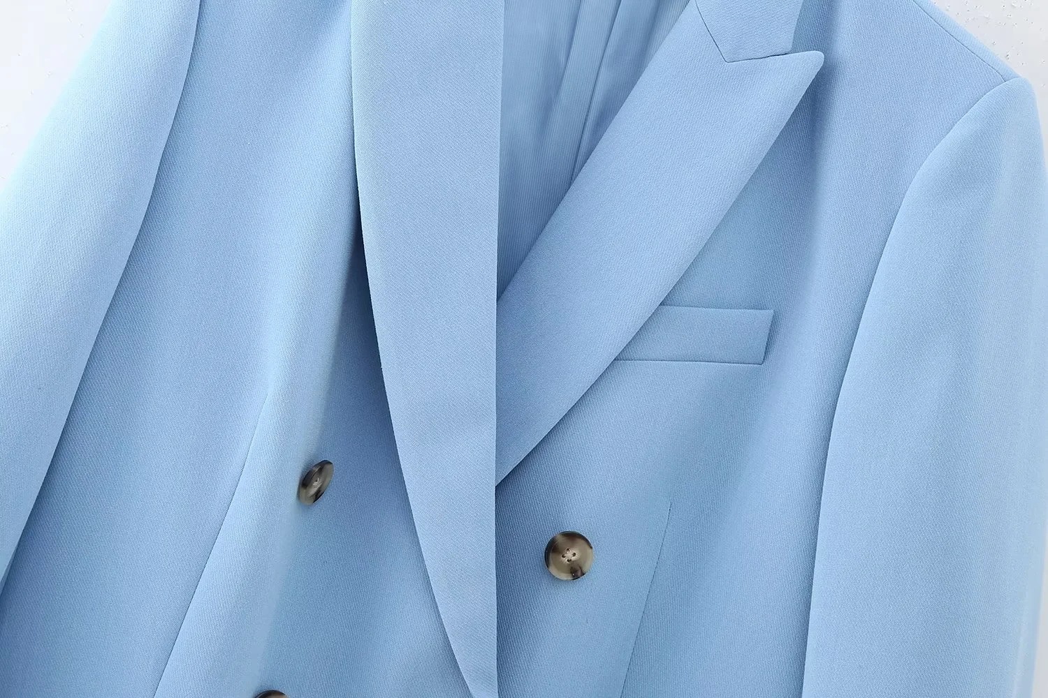 Women's Slim Double-breasted Blazer Flared  Suit