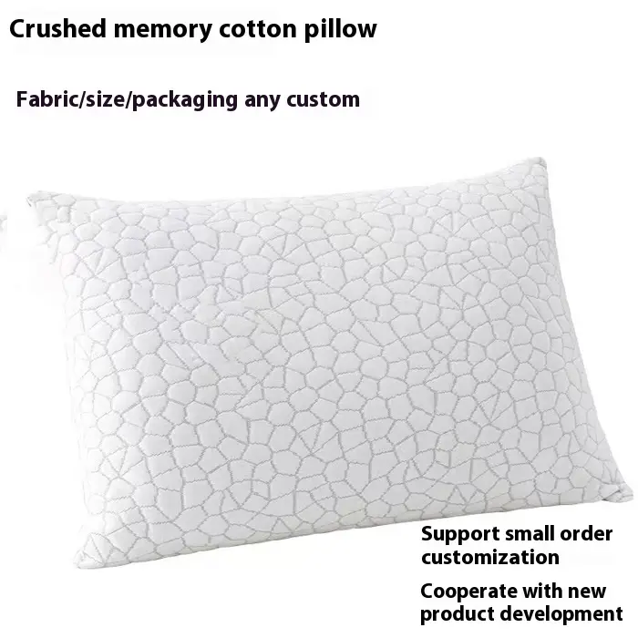 Explosive Cold Sensation Ice Silk Fabric Crushed Memory Cotton Pillow