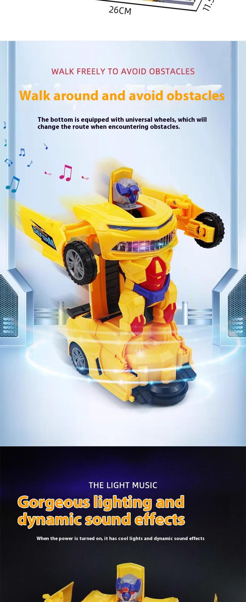 Title 2, Electric Deformation Tank Diamond Robot Toy