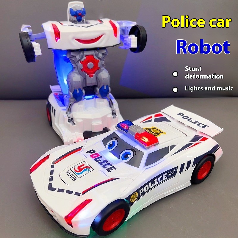 Police Car Deformation Robot