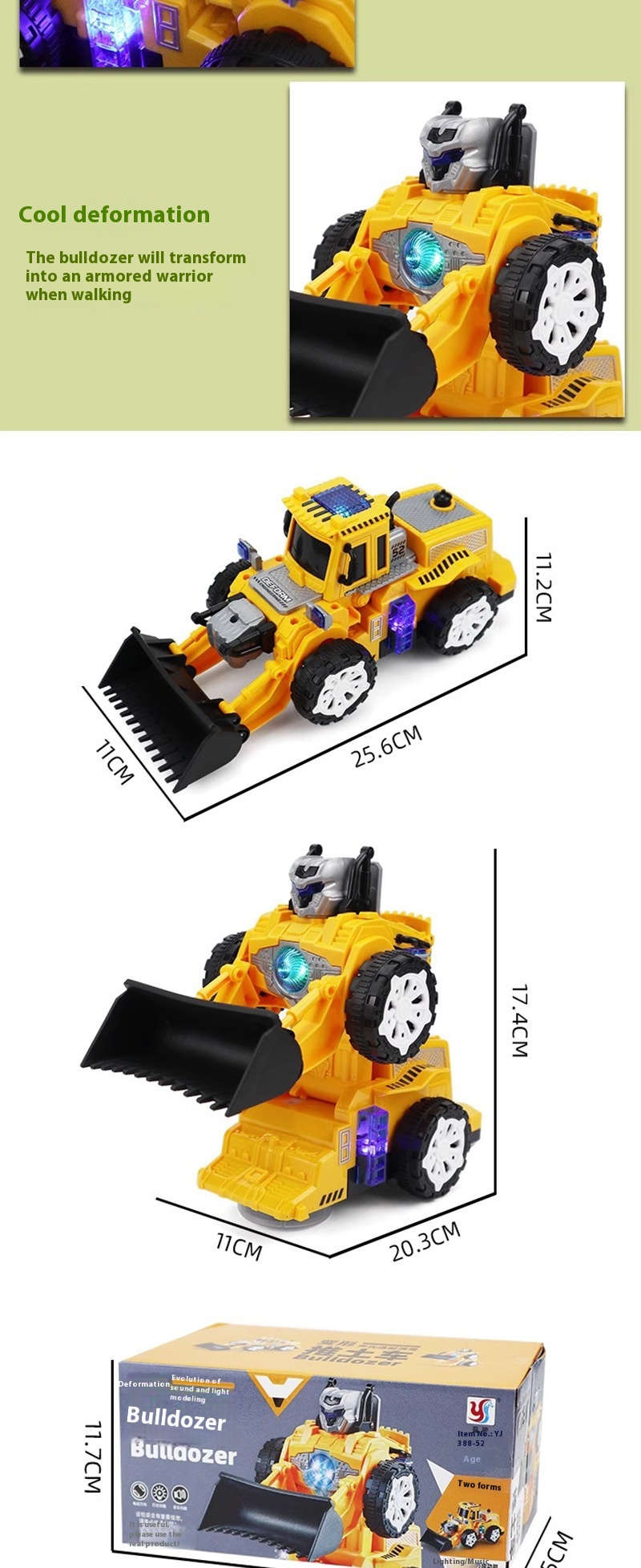 Title 6, Electric Deformation Tank Diamond Robot Toy