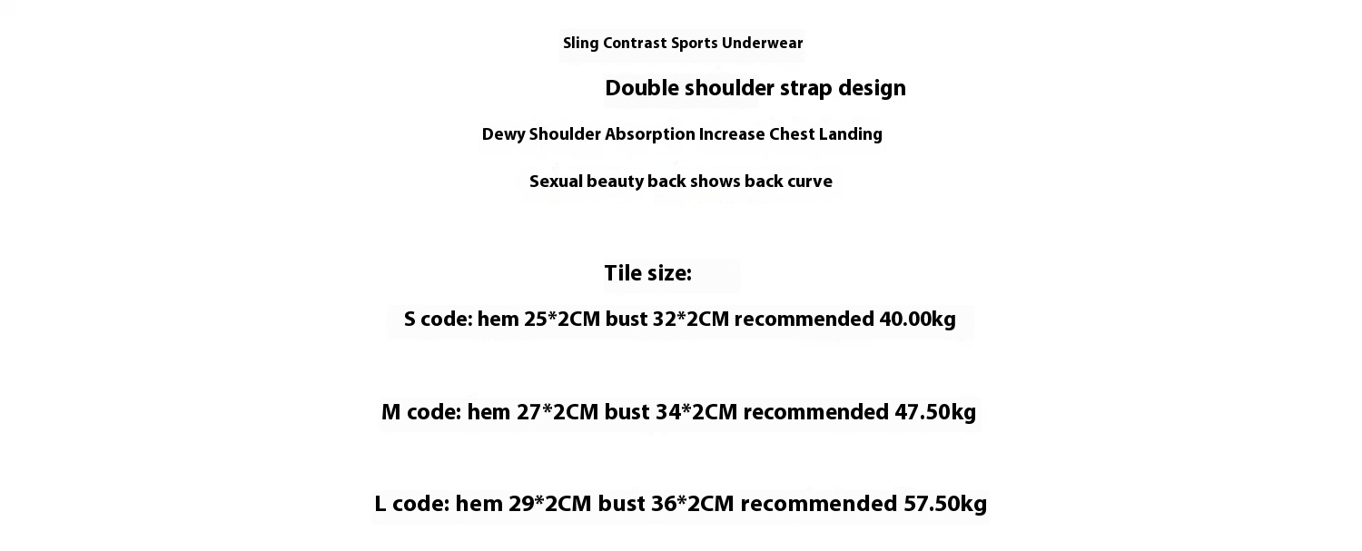 Title 1, Sports Underwear Women